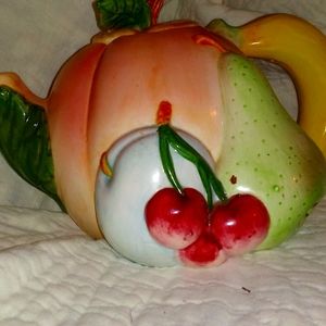 Whimsical fruit teapot 🫖 whimsy's to any shelf